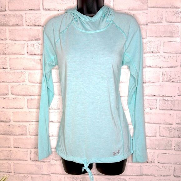 Under Armour Threadborne Train Hooded Sweatshirt Hood Twist Size Medium - Picture 2 of 7